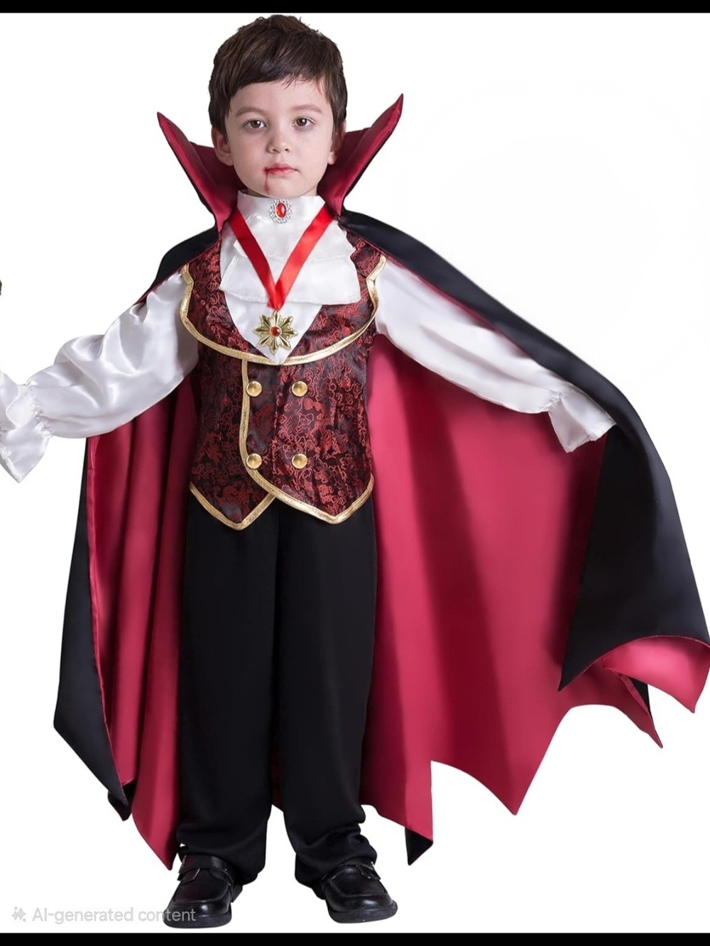 NWOT Spooktacular Creations Halloween Gothic Vampire Costume Kids